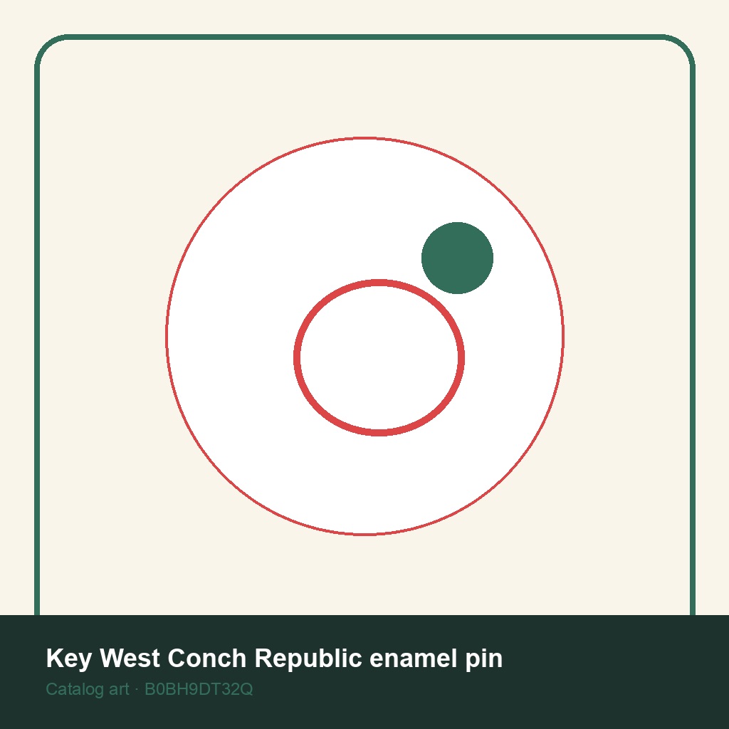 Key West Conch Republic enamel pin