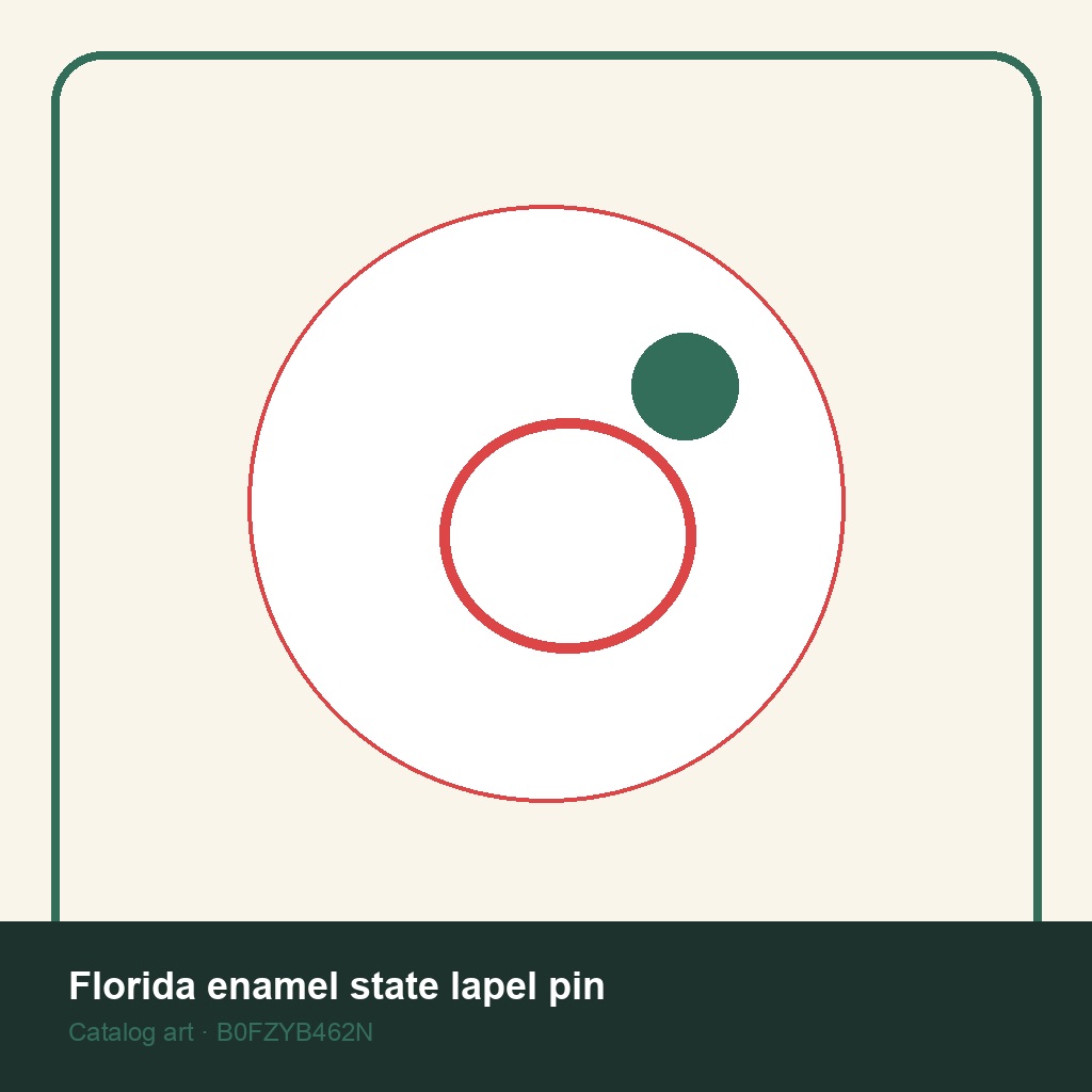 Florida enamel state lapel pin