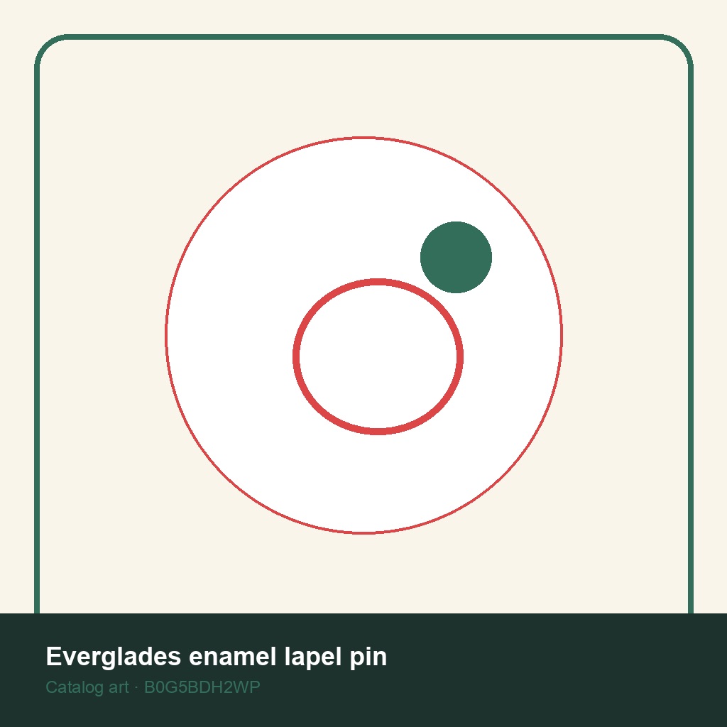 Everglades enamel lapel pin